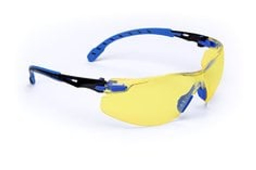 3M™ Solus™ 1000-Series Glasses S1103SGAF, Black/Blue, Amber Scotchgard™ Anti-Fog Lens, 20 EA/Case