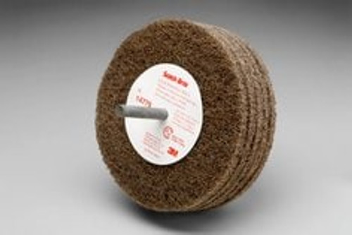 Scotch-Brite™ Cut and Polish Disc D5, 4 in x 1-1/4 in x 1/4 in A MED, 10
ea/Case