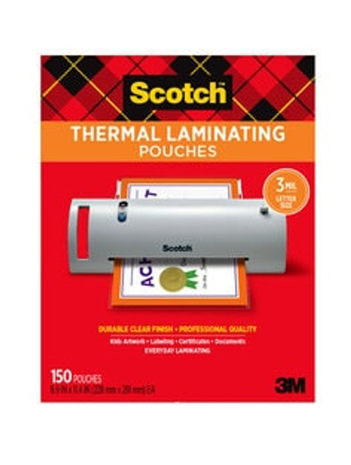 Scotch™ Thermal Pouches TP3854-150, 8.9 in x 11.4 in (228 mm x 291 mm)