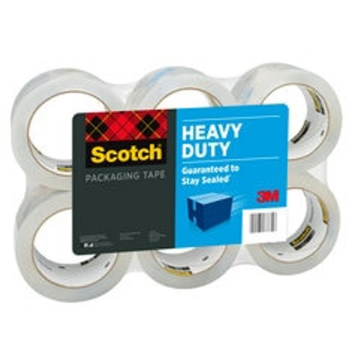 Scotch® Heavy Duty Shipping Packaging Tape, 3850S-6, 1.88 in x 38.2 yd
(48 mm x 35 m), 6 Pack