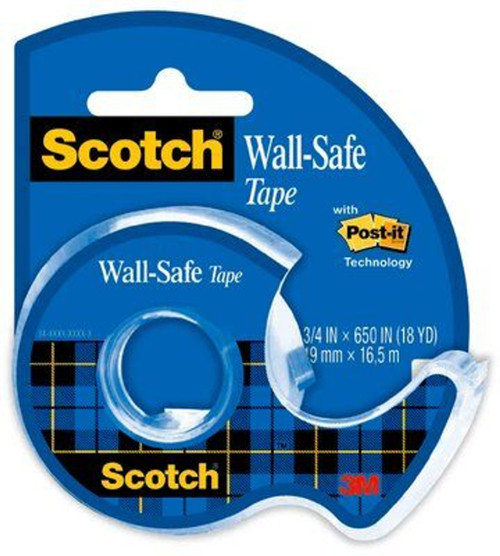 7100131773 Scotch Wall-Safe Tape, 183, 3/4 in x 650 in (19 mm x 16.5 m)