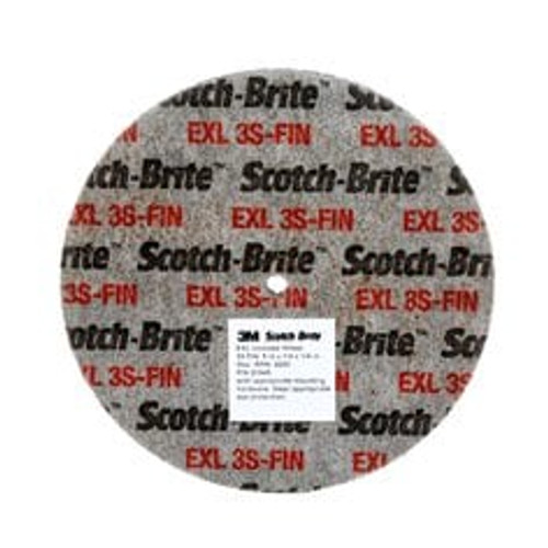 Scotch-Brite™ EXL Unitized Wheel, XL-UW, 3S Fine, 1 in x 1/8 in x 1/8
in, 100 ea/Case