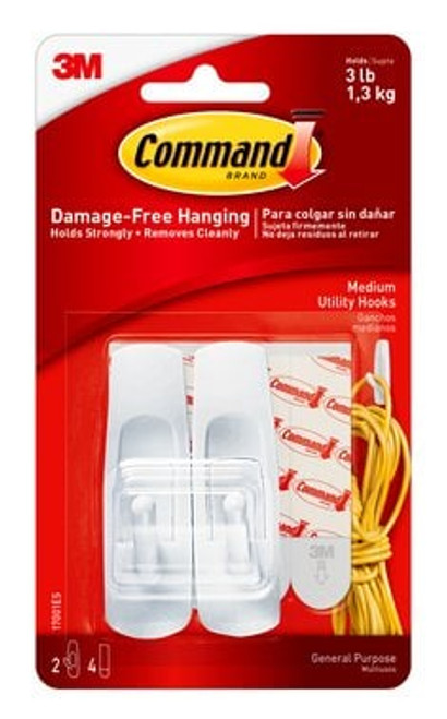 Command™ Medium Utility Hooks, 17001ES