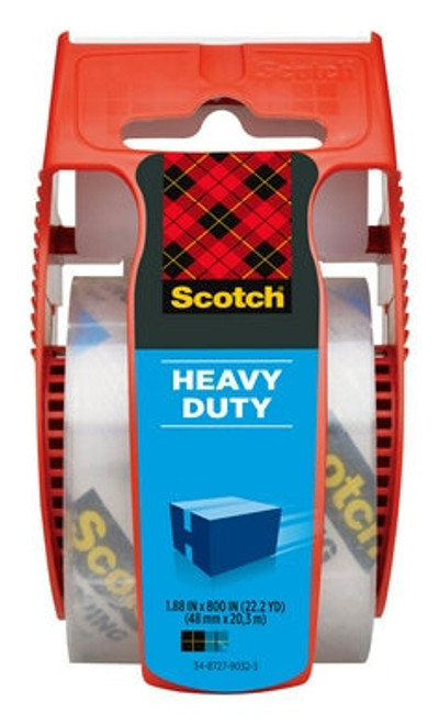 Scotch® Heavy Duty Shipping Packaging Tape 142, 1.88 in x 800 in