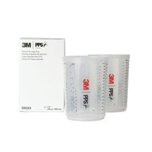 3M™ PPS™ Series 2.0 Cup 26023, Large (28 fl oz, 850 mL), 2 Cups/Carton, 4 Cartons/Case