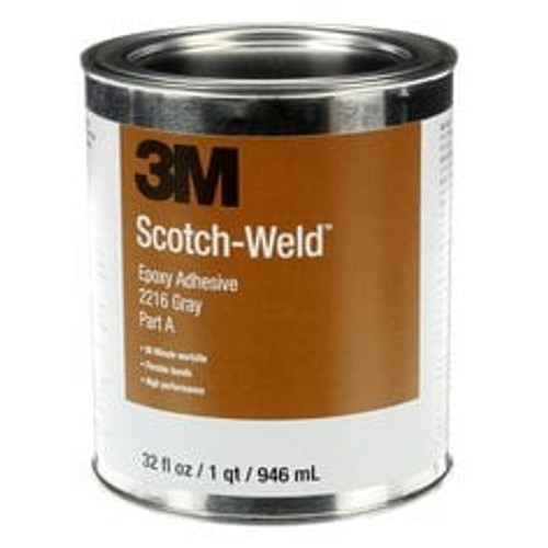 3M™ Scotch-Weld™ Epoxy Adhesive 2216, Gray, Part B/A, 1.66 Quart, 6 Kit/Case