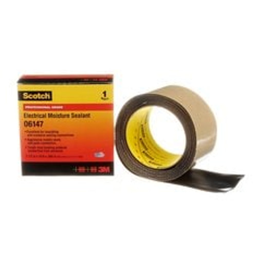 Scotch® Electrical Moisture Sealant Roll 06147, 2-1/2 in x 10 ft, Black,
1 roll/carton, 10 rolls/Case