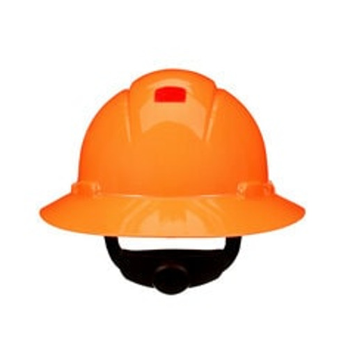 3M™ SecureFit™ Full Brim Hard Hat H-807SFR-UV, H-Vis Orange, 4-Point Pressure Diffusion Ratchet Suspension with UVicator, 20ea/CS
