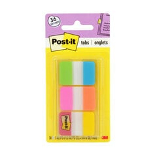 Post-it® Tabs 686-ALOPRYT, 1 in. x 1.5 in. (25,4 mm x 38,1 mm)