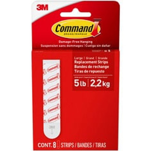 7100324634 Command All Weather/Bath Medium and Large Foam Replacement Strips 17615AWB-8ESF, 8 Strip