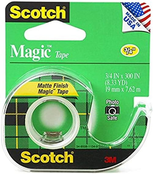 7100244914 Scotch Magic Invisible Tape 3105 Bulk, 3/4 in x 350 in (19 mm x 8.89 m)