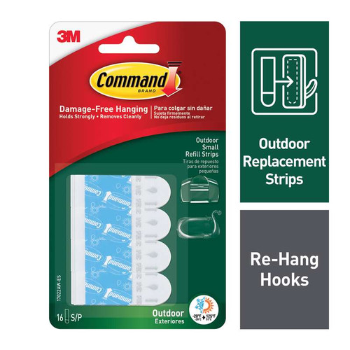 7010300563 Command Outdoor Small Refill Strips 17022AW-ES