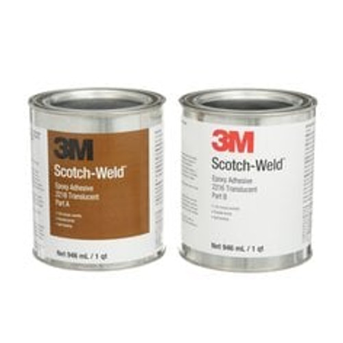 3M™ Scotch-Weld™ Epoxy Adhesive 2216, Translucent, Part B/A, 2 Quart, 6 Kit/Case