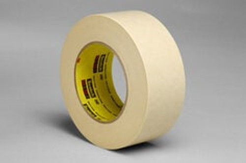 3M™ Crepe Masking Tape 202, Tan, 36 mm x 55 m, 6.3 mil, 24 Roll/Case