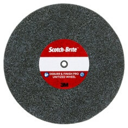 Scotch-Brite™ Deburr & Finish Pro Unitized Wheel, DP-UW, 6C Medium+, 6
in x 1/4 in x 5/8 in