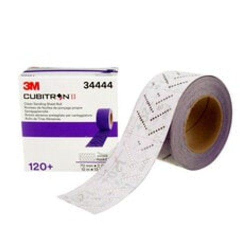 3M™ Cubitron™ II Hookit™ Clean Sanding Sheet Roll 737U, 34444, 120+
grade, 70 mm x 12 m, 5 rolls per case