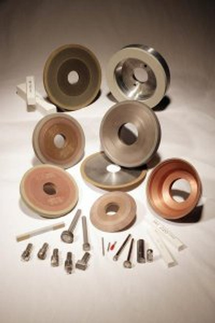 7010496540 3M Polyimide Hybrid Bond Diamond Wheels and Tools, 1B1R, 4X3/16X1-1/4, X=.425, V=38 D320 693PN - MMMPBDW49940