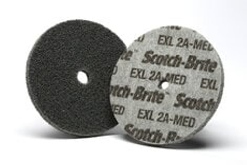 Scotch-Brite™ EXL Unitized Wheel, XL-UW, 2A Medium, 1-1/2 in x 1/4 in x
3/16 in, 80 ea/Case