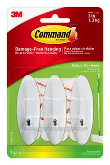 Command™ Medium Wire Hooks 17068-HWES