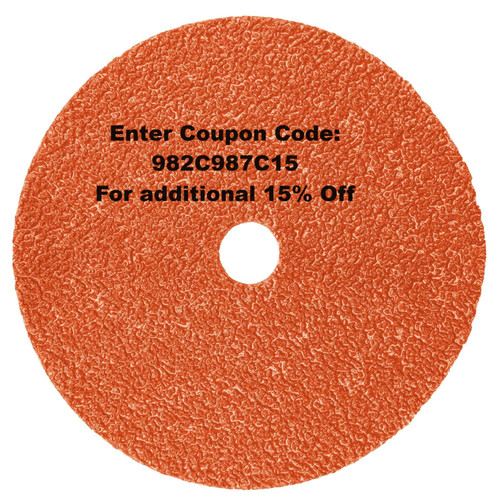 7000119209 3M Cubitron II Fibre Disc 987C, 80+, 4-1/2 in x 7/8 in, Die 450E, 25/Bag, 100 ea/Case