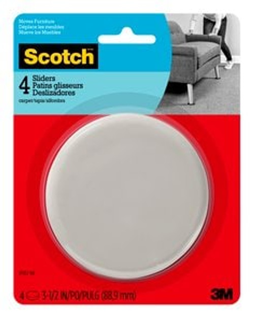 Scotch™ Sliders SP652-NA, Reusable Hard 3.5-In 4/Pk