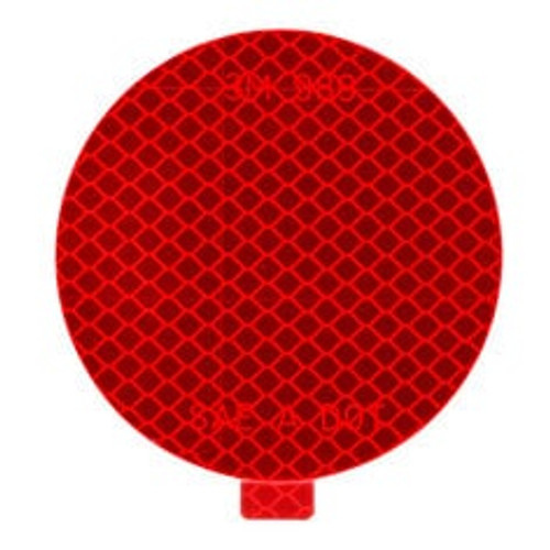 3M™ Diamond Grade™ Reflectors 989-72-3, Red, 3 in dia, 50/Package