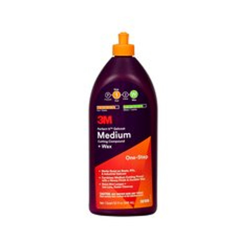 3M™ Perfect-It™ Gelcoat Medium Cutting Compound + Wax, 36106, 1 quart
(946 mL), 6 per case