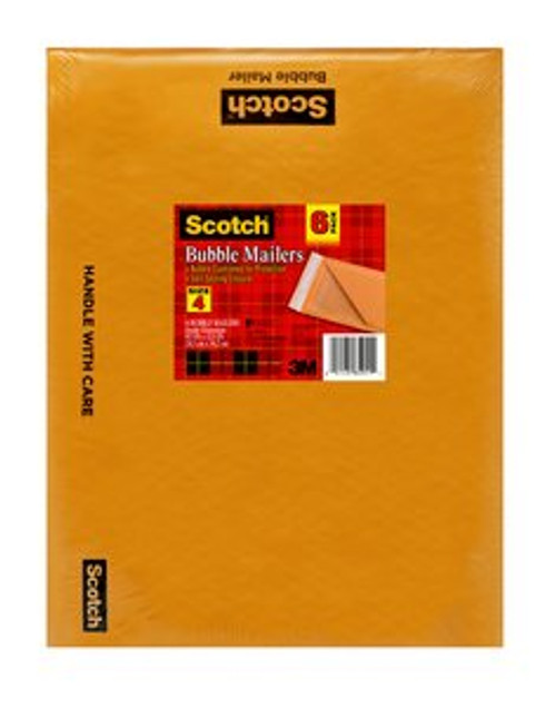 Scotch™ Kraft Bubble Mailer 6-Pack, 7974-6, 9.5 in x 13.5 Size #4