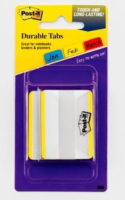 Post-it® Durable Tabs 686F-50YW, 2 in. x 1.5 in. (50,8 mm x 38 mm)
Canary Yellow 24 pk/cs