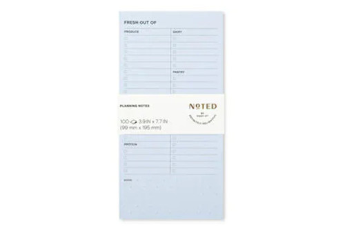 7100268993 Post-it Printed Notes NTD4-48-BLU, 3.9 in x 7.7 in (99 mm x 195 mm)