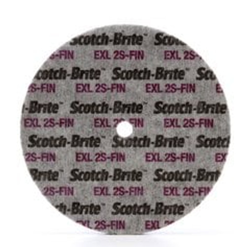 Scotch-Brite™ EXL Unitized Wheel, XL-UW, 3S Fine, 8 in x 1/4 in x 1/2 in