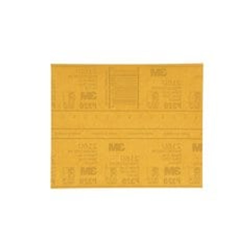 3M™ Gold Abrasive Sheet, 02541, P320 grade, 9 in x 11 in, 50 sheets per
pack, 5 packs per case