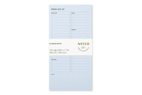 Post-it® Printed Notes NTD-48-BLU, 3.9 in x 7.7 in (99 mm x 195 mm)