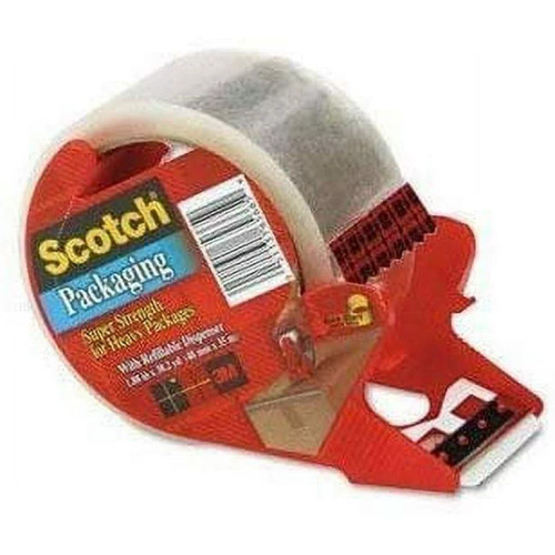 7100232719 Scotch Heavy Duty Shipping Packaging Tape Tray 3850S-RD-6WCH, 1.88 in x 38.2 yd (48 mm x 35 m), Refillable Dispenser