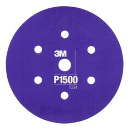 3M™ Hookit™ Flexible Abrasive Disc 270J, 34409, 6 in, Dust Free, P1500,
25 disc per carton, 5 cartons per case