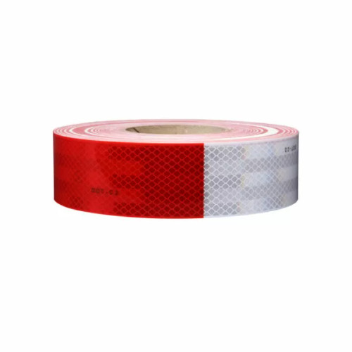 7100220893 3M Flexible Prismatic Conspicuity Markings 913-10, Red/White, DOT, 2 in x 50 yd, 10/Case, Restricted