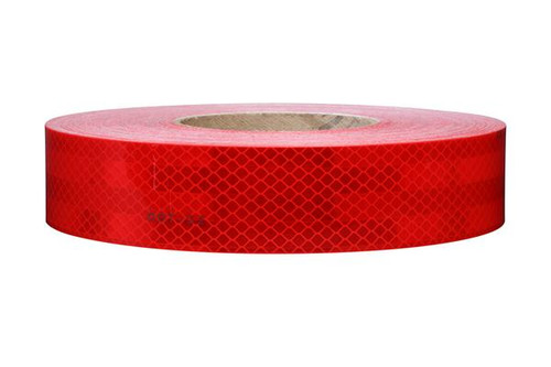 7010391315 3M Flexible Prismatic Conspicuity Markings 913-72 Red, DOT, 2 in x 50 yd, 1 per box, 10 per case