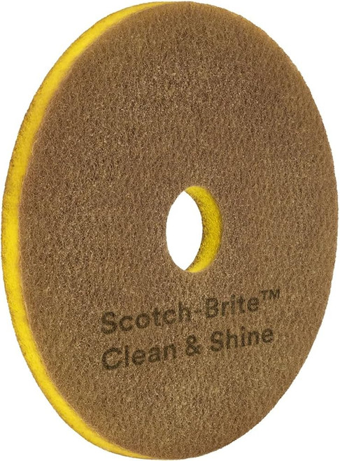 7100254875 Scotch-BriteT Single-Sided Clean & Shine Pad, 17 in, 5 Each/Case