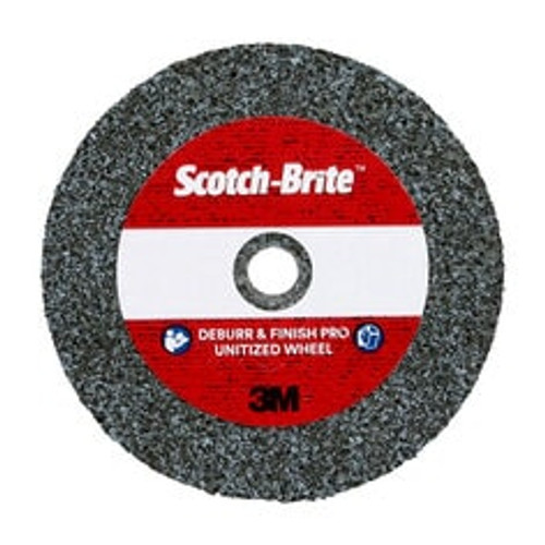 Scotch-Brite™ Deburr & Finish Pro Unitized Wheel, DP-UW, 6C Medium+, 2
in x 1/4 in x 1/4 in, 60 ea/Case