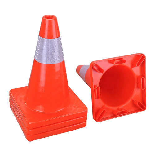7010376826 3M 12 in PVC Non Reflective Safety Cone, 90127-00001, Orange, 20/case