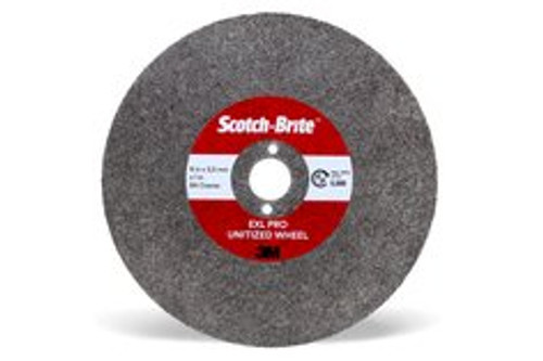 Scotch-Brite™ EXL PRO Unitized Wheel, EX-UW, 8A Coarse, 8 in x 4.2 mm x
1-1/2 in, 10 ea/Case