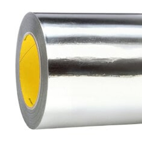 3M™ Aluminum Foil Tape 427, Silver, 12 in x 60 yd, 4.6 mil, 1 roll per
case