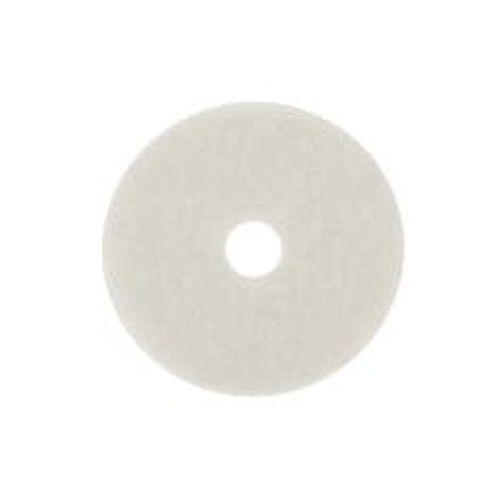 3M™ White Super Polish Pad 4100, 24 in, 5/Case