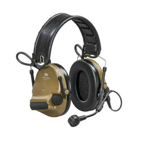 7100274464 3M PELTOR ComTac VI NIB Hearing Defender Headset MT20H682FB-09N CYS, Coyote Brown, Headband & ARC, 915 MHz, 10 ea/Case
