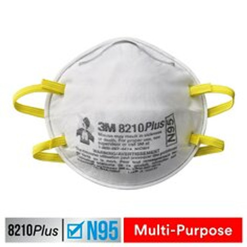 3M™ 8210 Plus Performance Sanding and Fiberglass Respirator 8210PH3-DC,
3 eaches/pack, 12 packs/shipper