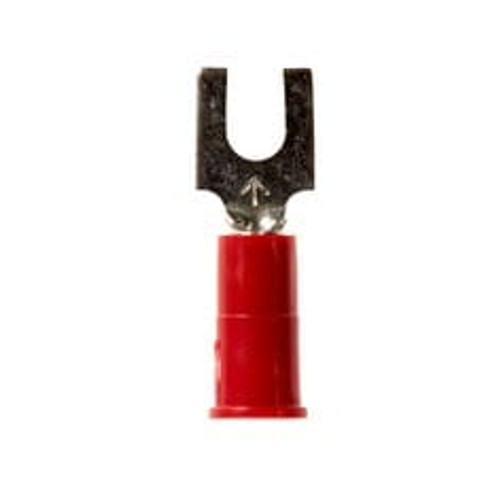 3M™ Highland™ BFV18-8Q Vinyl-Insulated Butted Seam Block Fork Terminal,
8 Stud, 22 - 18 AWG, Red, 25 per bag, 10 Bags/Case