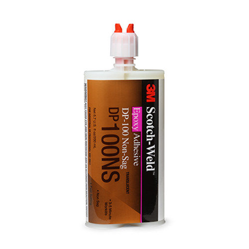 7100014024 3M Scotch-Weld Epoxy Adhesive DP100NS, Translucent, 200 mL Duo-Pak, 12/Case