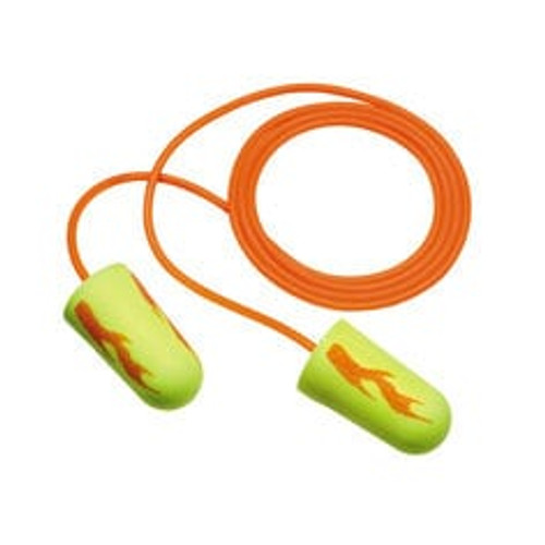 3M™ E-A-Rsoft™ Yellow Neon Blasts™ Earplugs 311-1252, Corded, Poly Bag,
Regular Size, 2000 Pair/Case