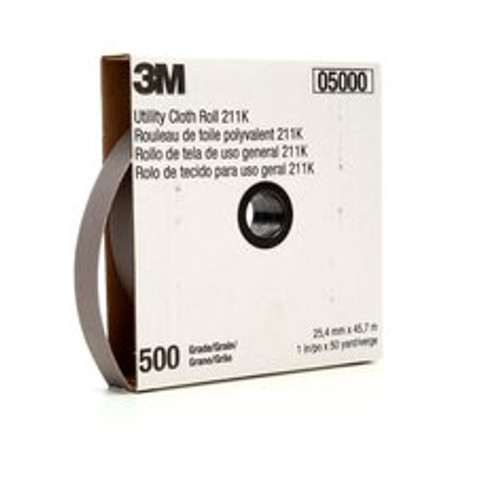 3M™ Utility Cloth Roll 211K, 500 J-weight, Config