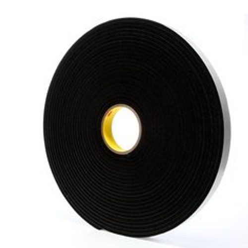 3M™ Vinyl Foam Tape 4504, Black, 250 mil, Roll, Config